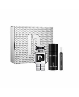 Paco rabanne phantom 3 pcs set for men: 3.3 eau de toilette spray + 5 oz deodorant spray + 0.33 eau de toilette spray