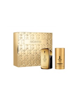 Paco rabanne one million 2 pcs set for men: 1.7 eau de toilette spray + 2.3 deodorant stick Paco rabanne one million 2 pcs set for men: 1.7 eau de toilette spray + 2.3 deodorant stick