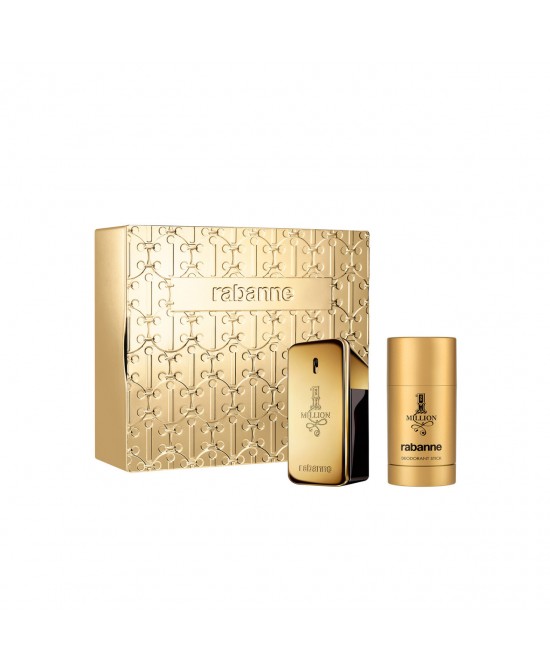 Paco rabanne one million 2 pcs set for men: 1.7 eau de toilette spray + 2.3 deodorant stick