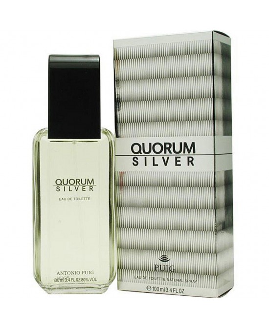 Quorum silver 3.4 eau de toilette spray